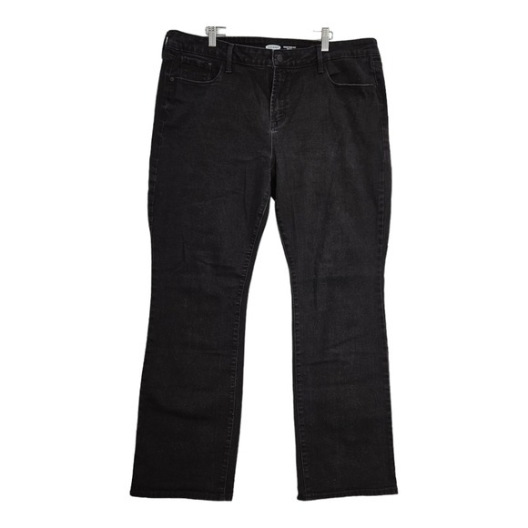 Old Navy Denim - Old Navy Mid Rise‎ Kicker Bootcut Jean Plus Black Size 18